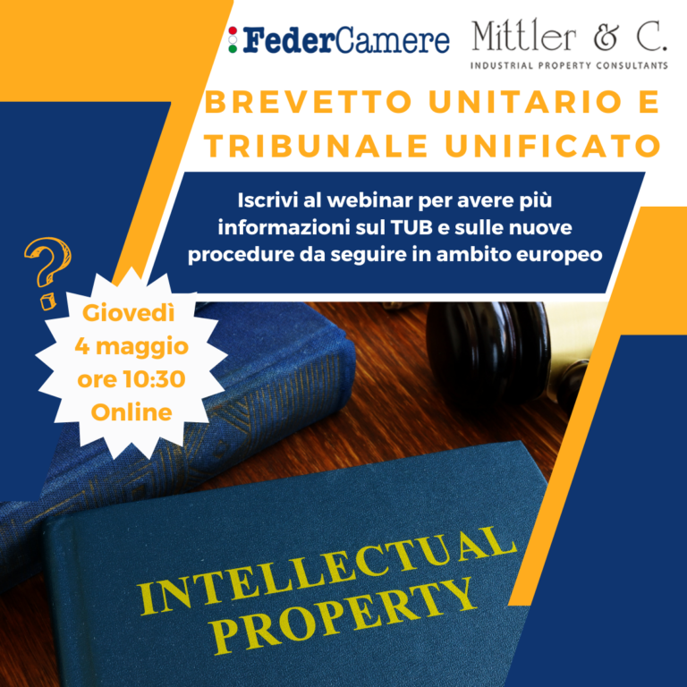 Follow up webinar Brevetto Unitario e Tribunale Unificato