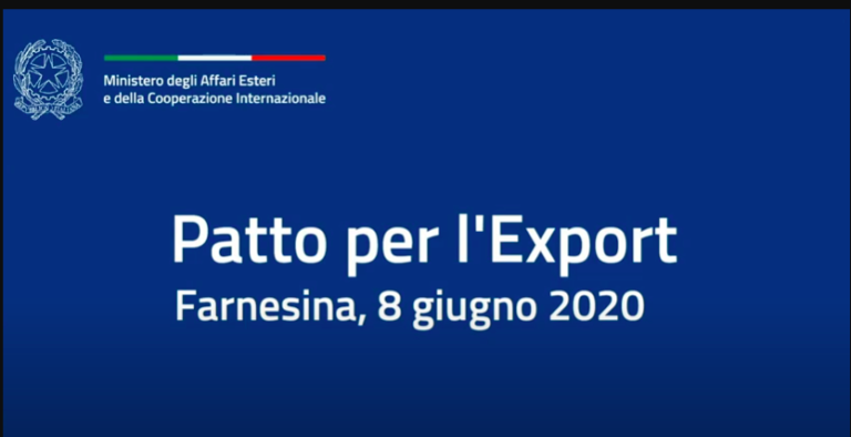 Presentazione Patto per l’Export