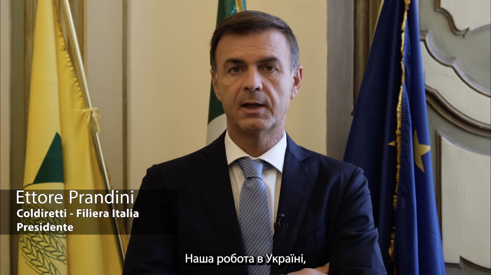 Reconstruction of Ukraine - Intervista Presidente Prandini di Coldiretti - Filiera Italia